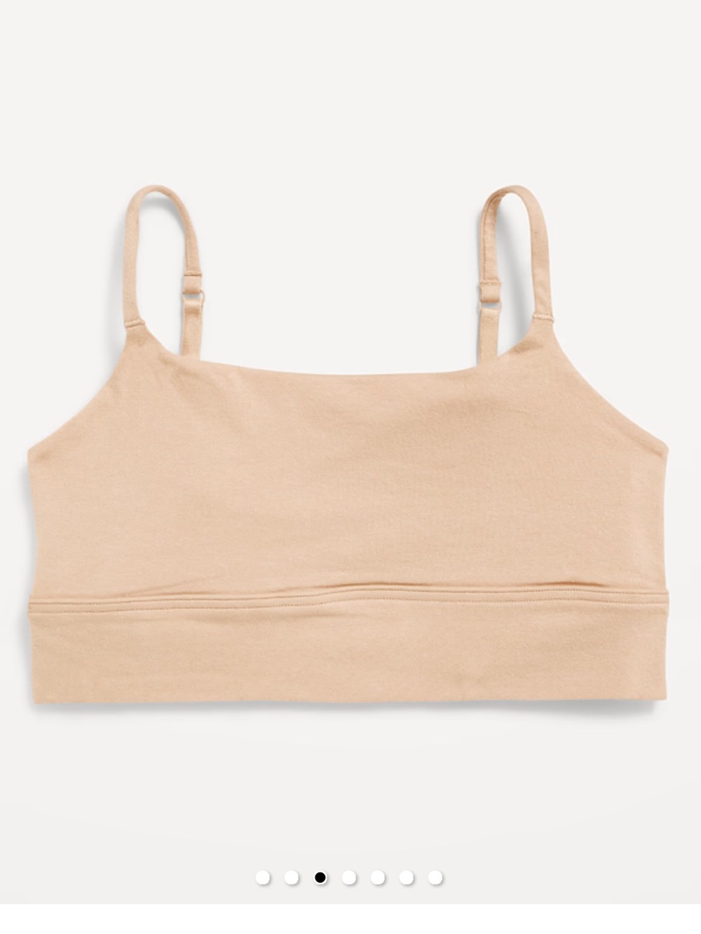 NWT Old Navy Cotton Cami Bralette in Frappe - Picture 3 of 4